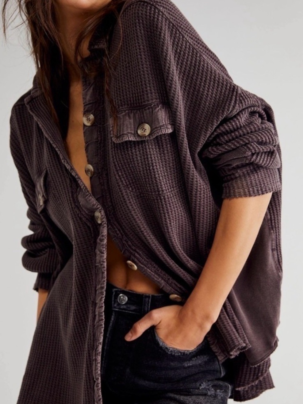 FREE PEOPLE One Scout Jacket - Brown
- sz M Excellent Condition